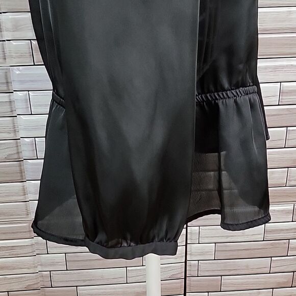 Daisy Fuentes tie knot front blouse Size L - Picture 6 of 10